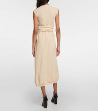 Lemaire Cotton knit wrap midi dress
