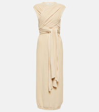 Lemaire Cotton knit wrap midi dress