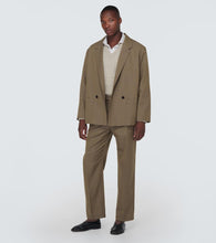 Lemaire Double-breasted m√É¬©lange twill blazer