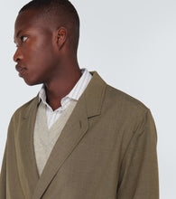 Lemaire Double-breasted m√É¬©lange twill blazer