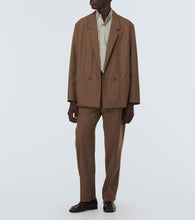 Lemaire Double-breasted twill jacket