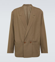 Lemaire Double-breasted twill jacket