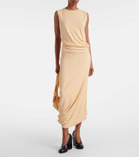 Lemaire Gathered cotton jersey midi dress