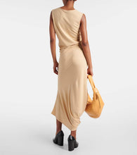 Lemaire Gathered cotton jersey midi dress
