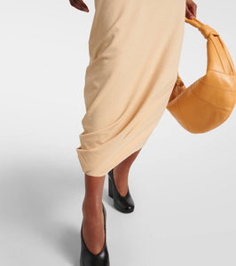 Lemaire Gathered cotton jersey midi dress