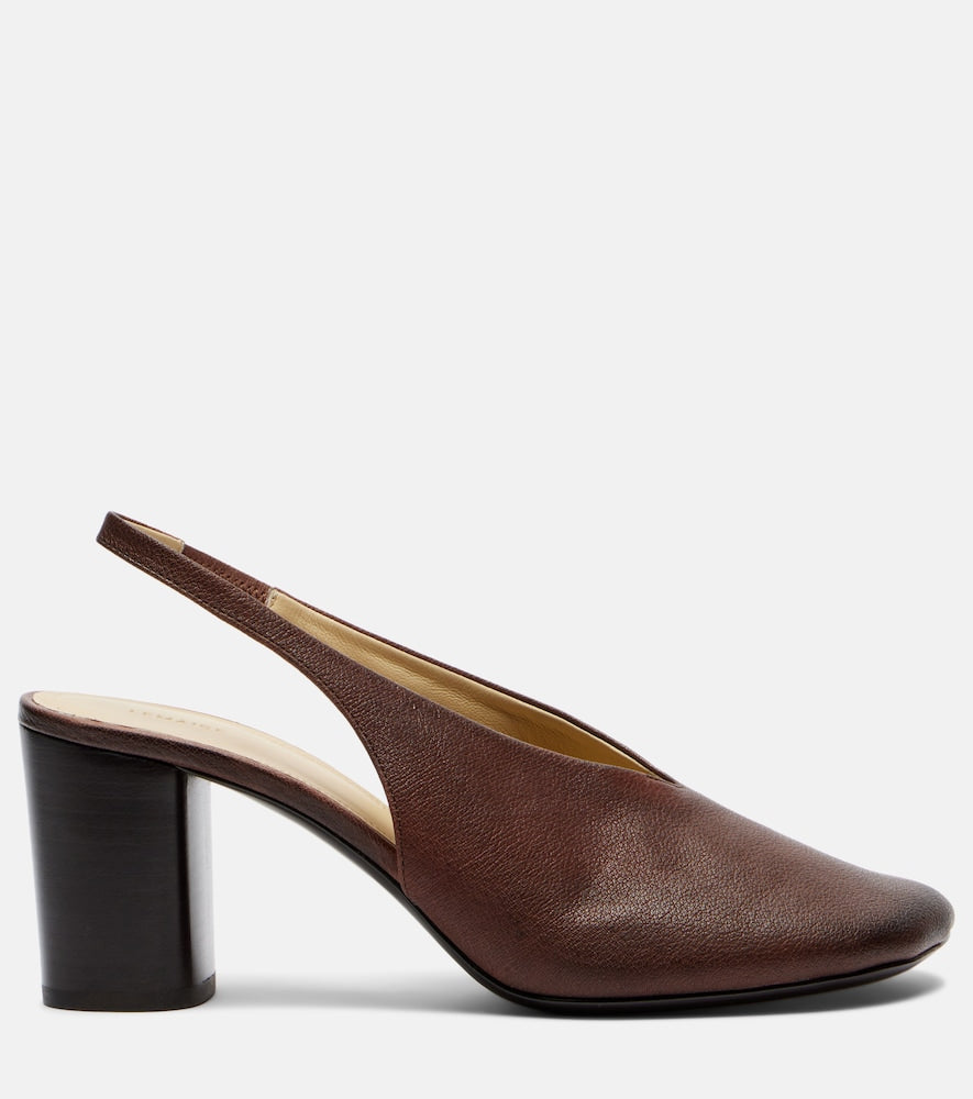 Lemaire Glove leather slingback pumps