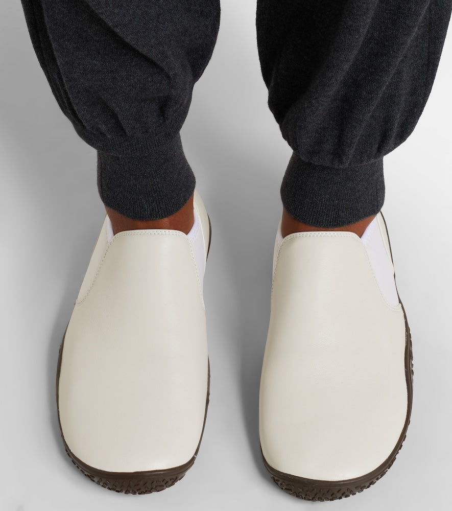 Lemaire Glove leather slip-on sneakers