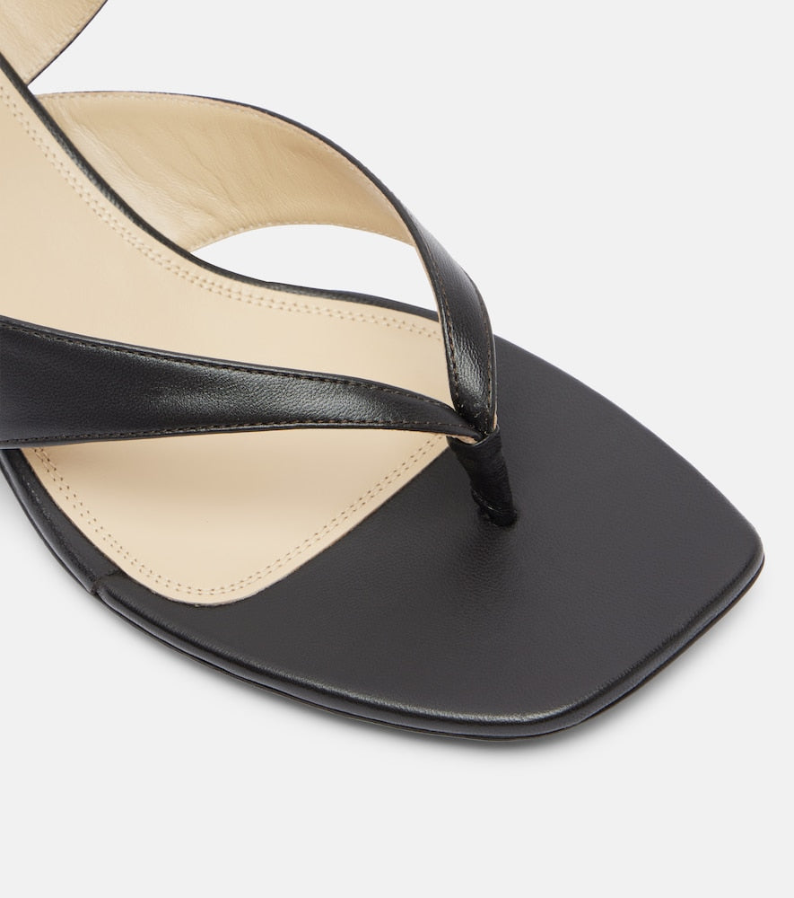 Lemaire Leather slingback thong sandals