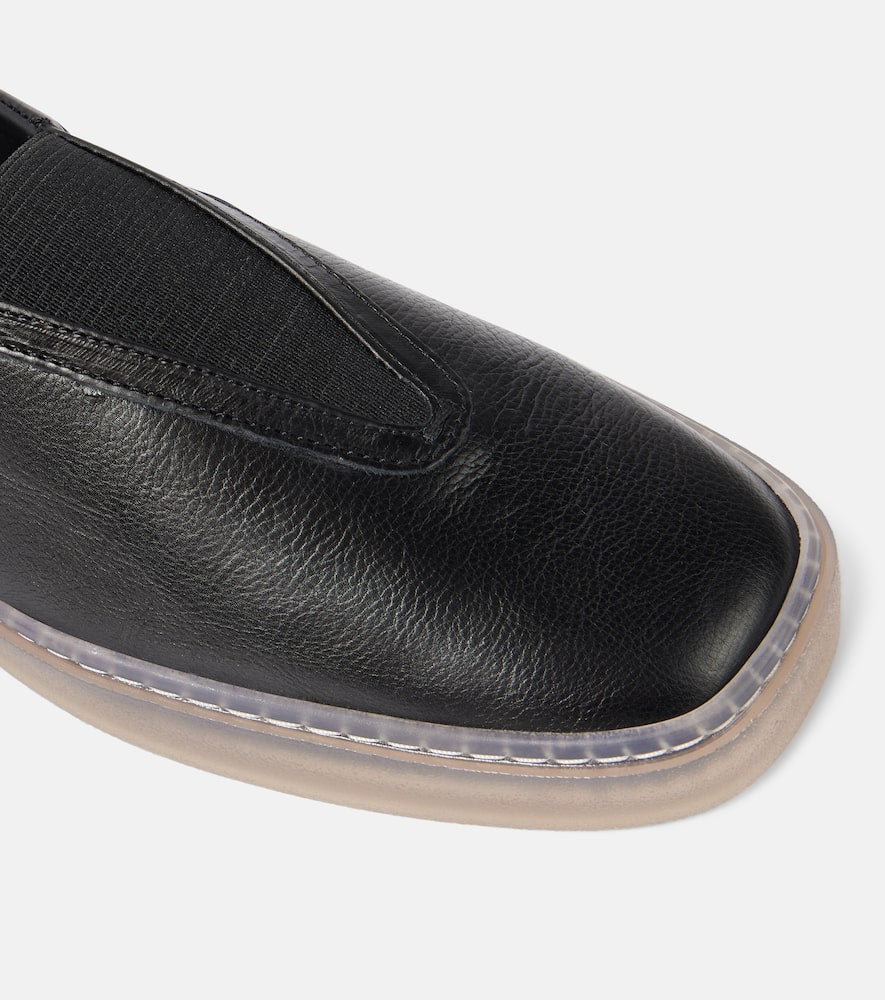 Lemaire Leather slip-on shoes
