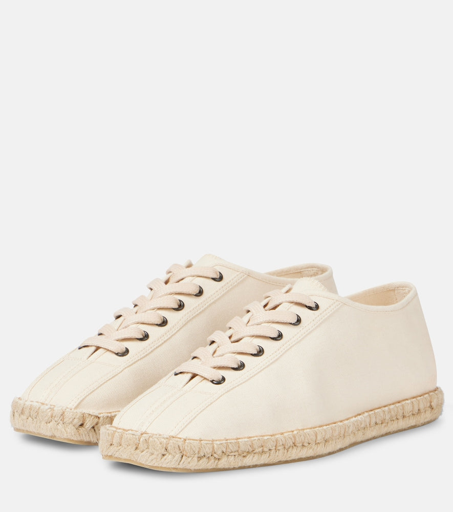Lemaire Linoleum canvas lace-up espadrilles
