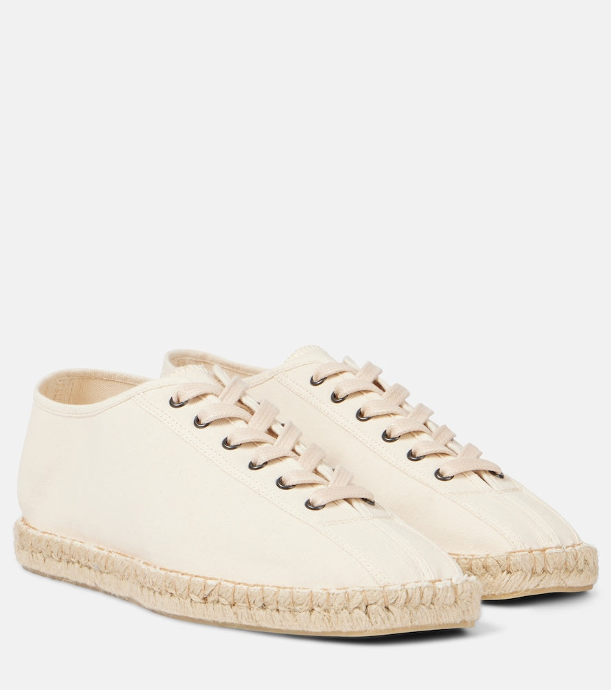 Lemaire Linoleum canvas lace-up espadrilles