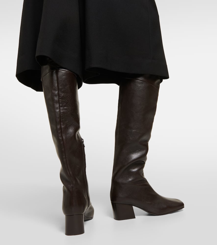 Lemaire Over-the-knee leather boots