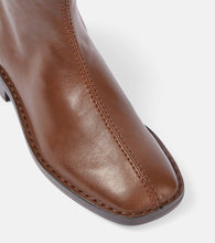 Lemaire Piped Zipped leather ankle boots