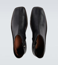 Lemaire Piped leather ankle boots