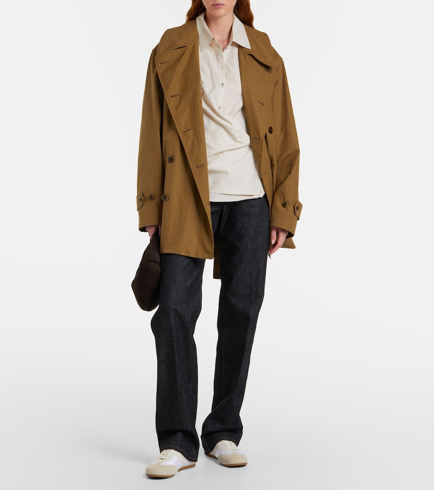 Lemaire Soft suede-trimmed sneakers