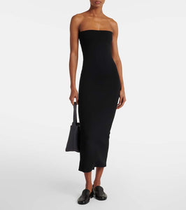 Leset Rio bandeau jersey midi dress