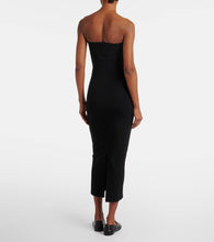 Leset Rio bandeau jersey midi dress