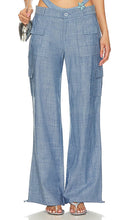 Leslie Amon Cargo Pants in Blue - Pantalon cargo Leslie Amon en bleu - Leslie Amon 蓝色工装裤 - Leslie Amon Cargohose in Blau - Leslie Amon 카고 팬츠 블루 색상 - Pantaloni cargo Leslie Amon in blu