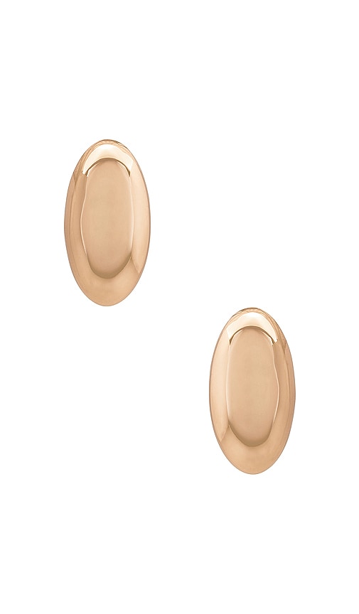 Lili Claspe Keiren Dome Earrings in Metallic Gold