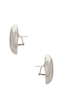 Lili Claspe Keiren Dome Earrings in Metallic Silver