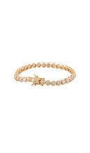 Lili Claspe Reese Tennis Bracelet in Metallic Gold