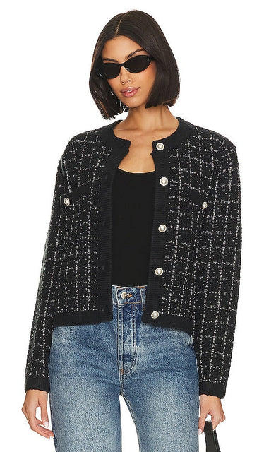 Line & Dot Alexis Sweater in Black - Line & Dot Pull Alexis en Noir - 黑色线条与圆点 Alexis 毛衣 - Line & Dot Alexis Pullover in Schwarz - Line & Dot 알렉시스 스웨터블랙 색상 - Maglione Line & Dot Alexis in nero