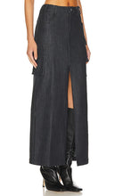 Line & Dot Mora Maxi Skirt in Blue