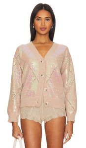 Line & Dot Mother Of Pearl Sweater in Taupe - Pull en nacre Line & Dot en taupe - 灰褐色 Line & Dot 珍珠母贝毛衣 - Line & Dot Perlmuttpullover in Taupe - Line & Dot 자개 스웨터 - Maglione in madreperla Line & Dot in tortora