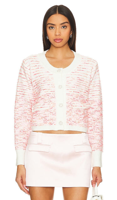 Line & Dot Newport Cardigan in Pink - Line & Dot Cardigan Newport en rose - 粉色 Line & Dot Newport 开衫 - Line & Dot Newport Cardigan in Rosa - Line & Dot 뉴포트 가디건 핑크색 - Cardigan Newport Line & Dot in rosa