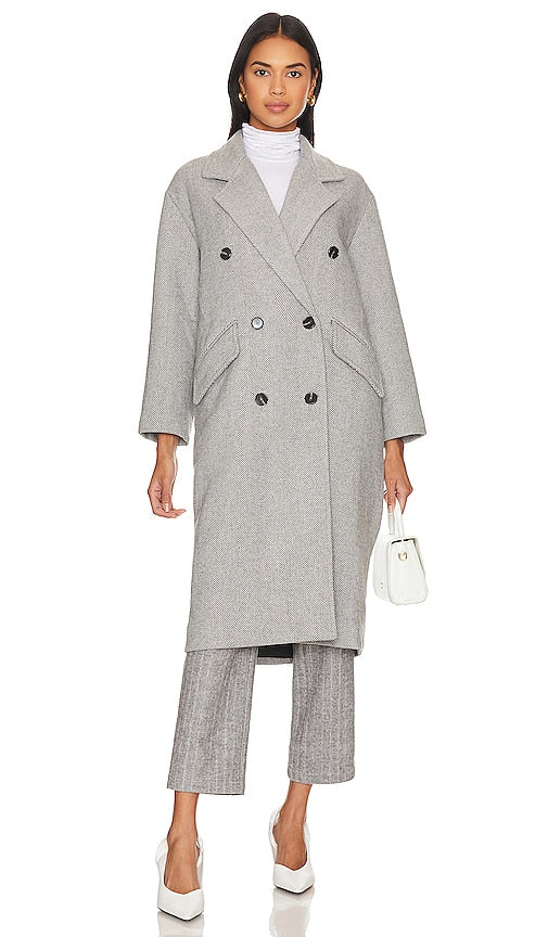 Line & Dot Paola Coat in Grey