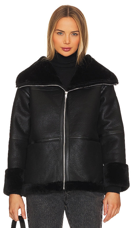Line & Dot Raven Jacket in Black