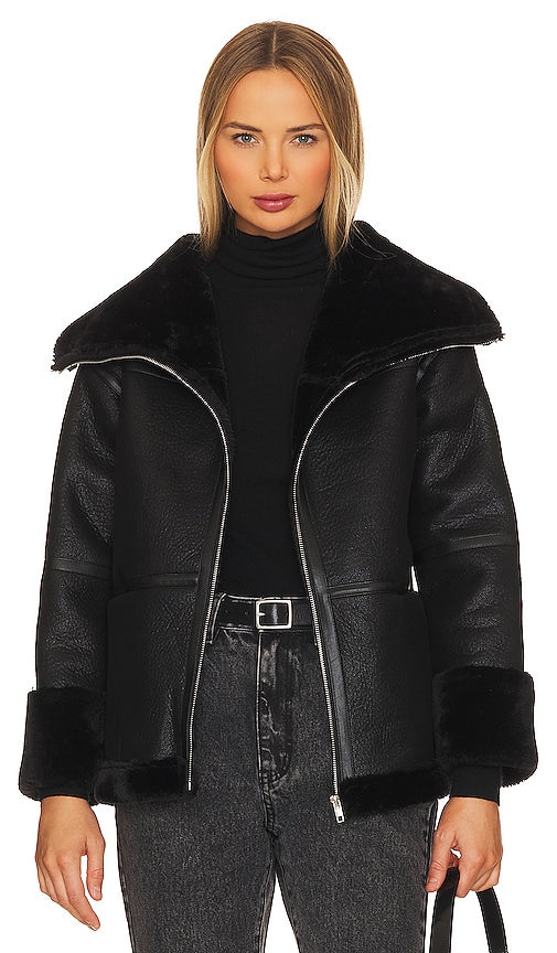 Line & Dot Raven Jacket in Black - Veste Line & Dot Raven en noir - 黑色 Line & Dot Raven 夹克 - Line & Dot Raven Jacke in Schwarz - Line & Dot 레이븐 자켓 - Giacca Line & Dot Raven in nero