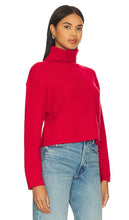 Line & Dot Scarlet Sweater in Red