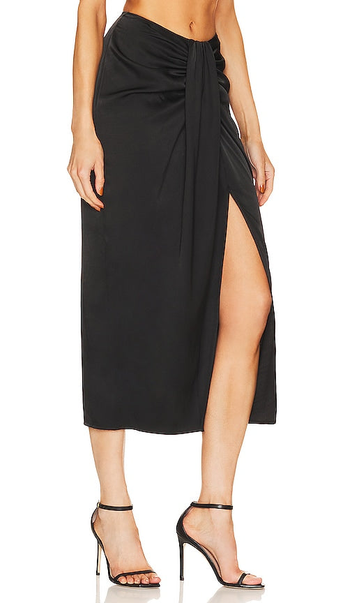 Line & Dot Selma Skirt in Black