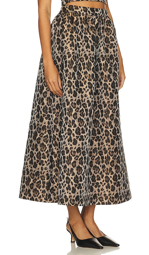 Line & Dot Sierra Skirt in Brown