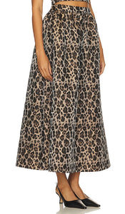 Line & Dot Sierra Skirt in Brown