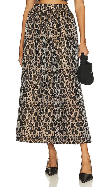 Line & Dot Sierra Skirt in Brown - Jupe Sierra Line & Dot en marron - 棕色 Line & Dot Sierra 半身裙 - Line & Dot Sierra Rock in Braun - Line & Dot 시에라 스커트 브라운 색상 - Gonna Line & Dot Sierra in marrone