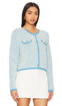 Line & Dot Warm Your Heart Cardigan in Blue