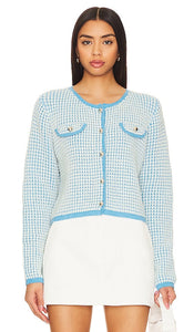 Line & Dot Warm Your Heart Cardigan in Blue - Line & Dot - Cardigan Warm Your Heart en bleu - Line & Dot 温暖你的心蓝色开衫 - Line & Dot Warm Your Heart Cardigan in Blau - Line & Dot Warm Your Heart 가디건 블루 색상 - Cardigan Line & Dot Warm Your Heart in blu