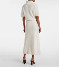 Lisa Yang Asta brushed cashmere midi skirt