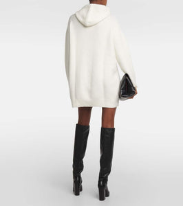 Lisa Yang Louise hooded cashmere minidress