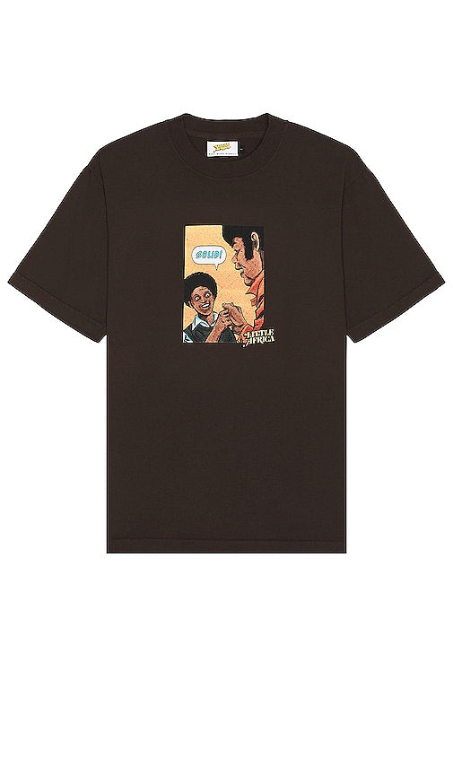 Little Africa Solid Tee in Chocolate