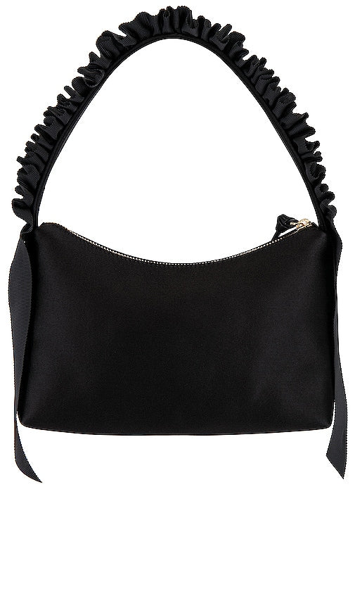 Loeffler Randall Evelyn Ruffle Handle Baguette Bag in Black