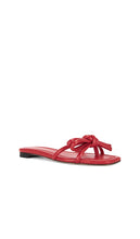Loeffler Randall Hadley Bow Flat Sandal in Red