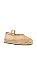 Loeffler Randall Kayla Flat Espadrille in Tan