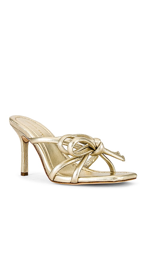 Loeffler Randall Margi Bow Mule in Metallic Gold