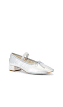 Loeffler Randall Odile Ballet Pump in Metallic Silver, grey