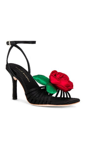 Loeffler Randall Rey Flower Sandal in Black