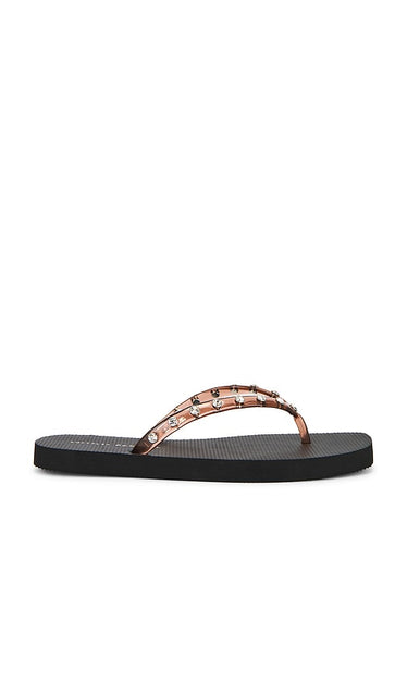 Loeffler Randall Taryn Flip Flip in Brown | Brown Jelly Flip Flop Sandals for Women
