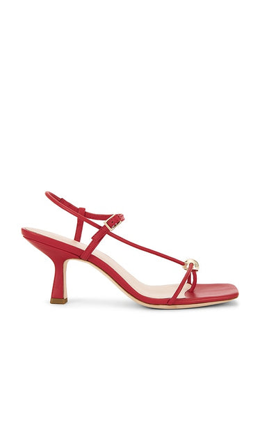 Loeffler Randall Triana Sandal in Red | Red Strappy Sandals for Women